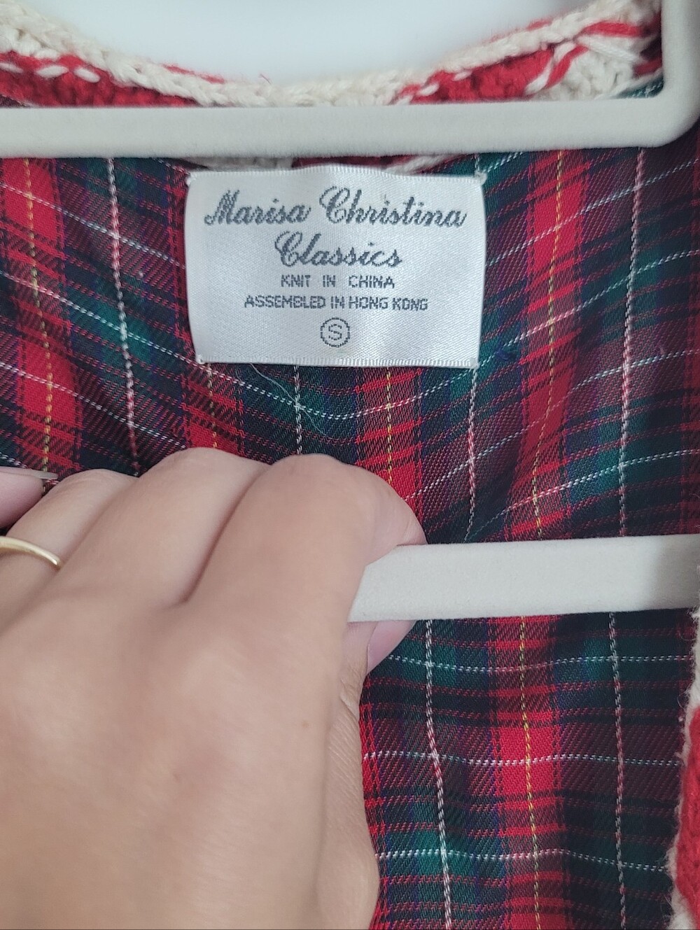 Vintage Marisa Christina Cream Holiday Cardigan - Picture 7 of 8